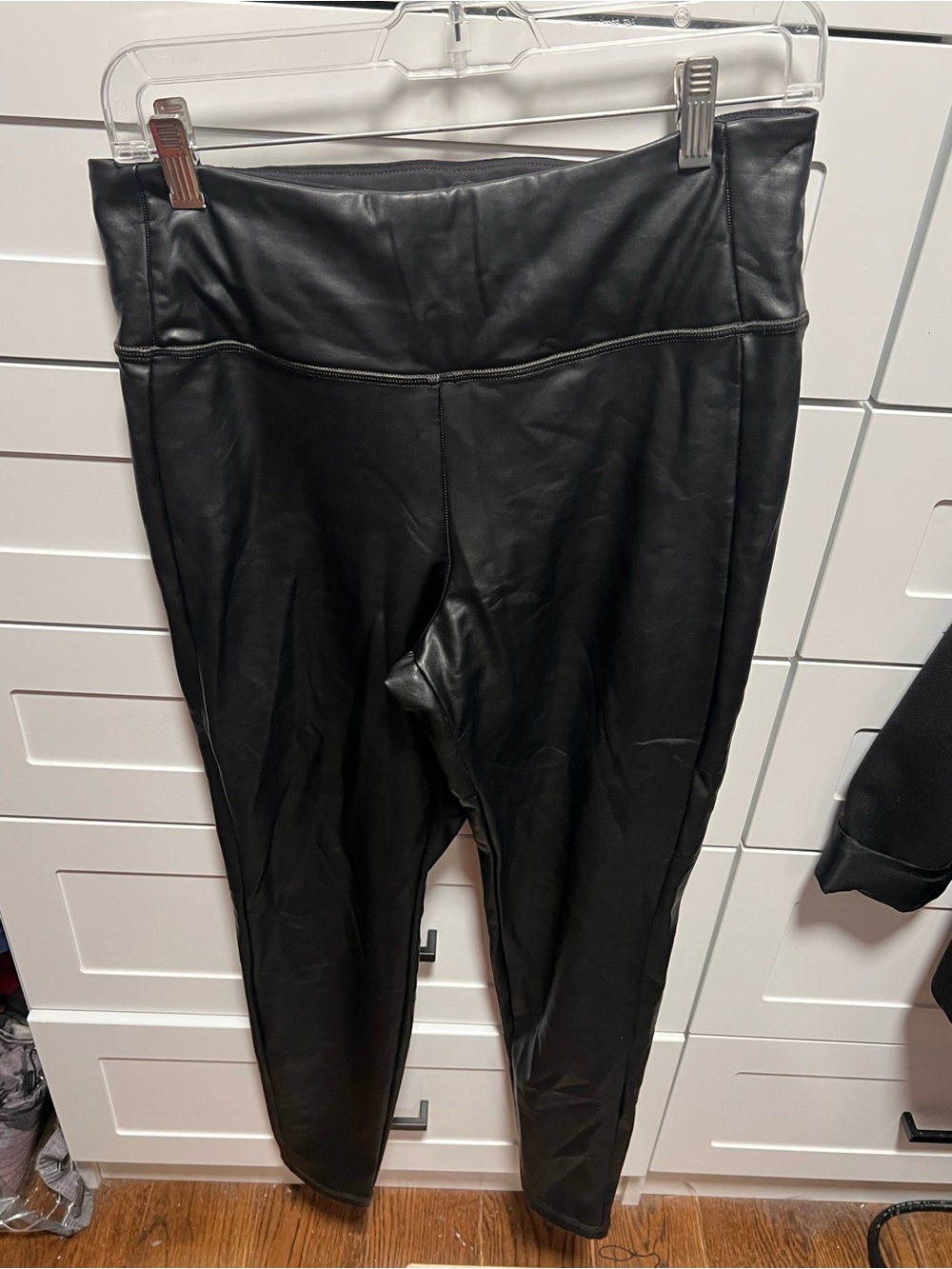 Athleta Black Faux Leather Leggings